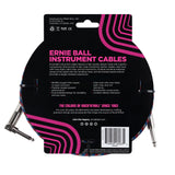Ernie Ball 6063 gitarkabel (svart, rød, hvit, 7,5 m)