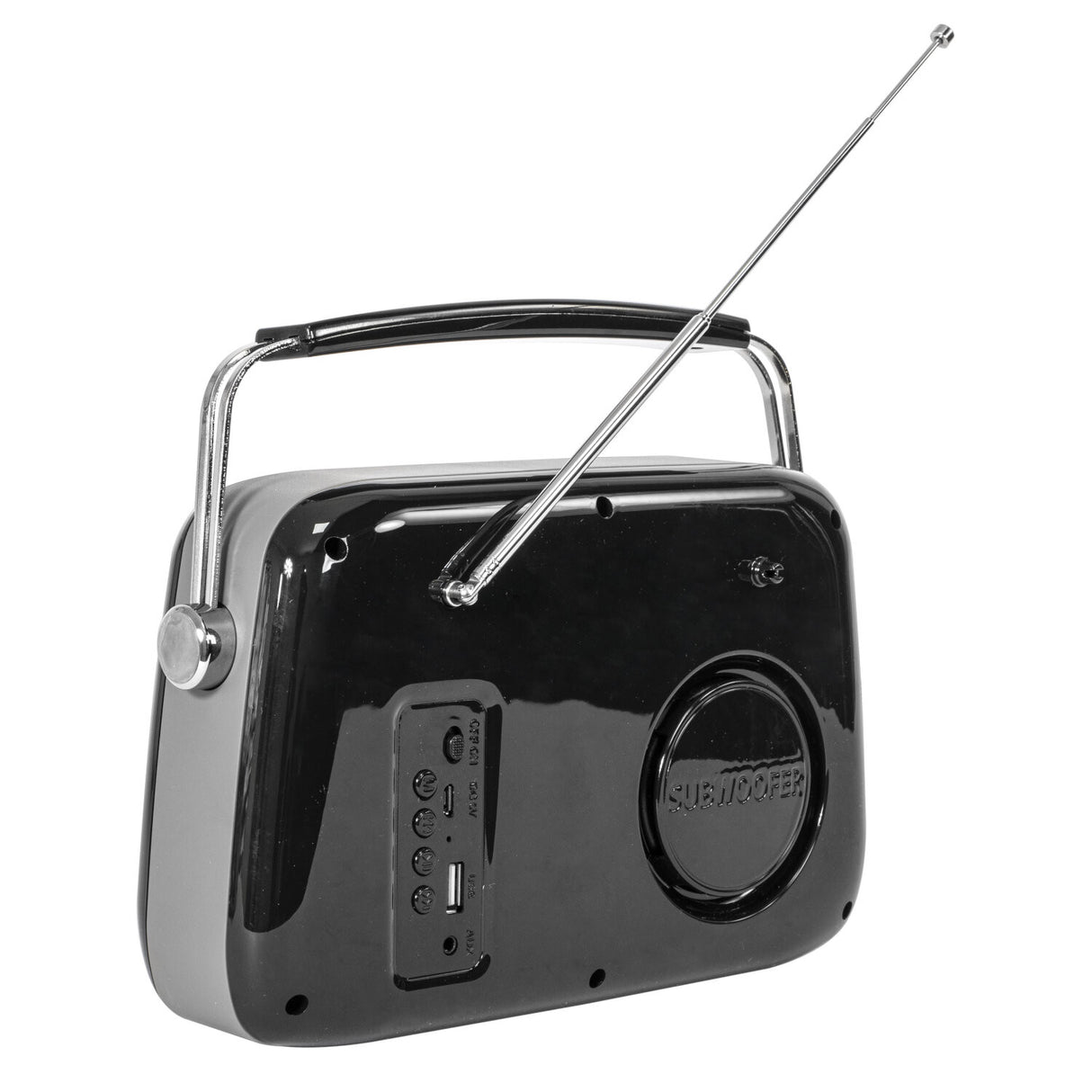 Madison Retro Radio med Bluetooth og FM (svart)