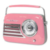 Madison Retro Radio med Bluetooth og FM (rosa)
