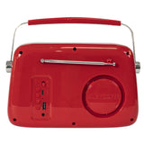 Madison Retro Radio med Bluetooth og FM (rød)