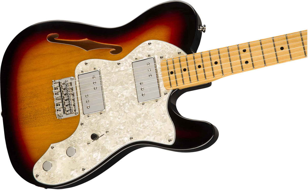 Fender Squier Classic Vibe '70s Custom Telecaster Thinline elektrisk gitar ( Sunburst )