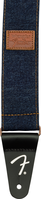 Fender x Wrangler Denim gitarstropp (Mørk Indigo, 2")