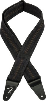 Fender x Wrangler Denim gitarstropp (vasket Black sting, 2")