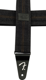 Fender x Wrangler Denim gitarstropp (vasket Black sting, 2")