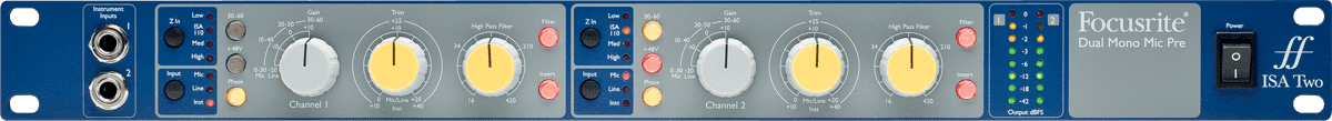 Focusrite ISA TWO mikrofonforforsterker