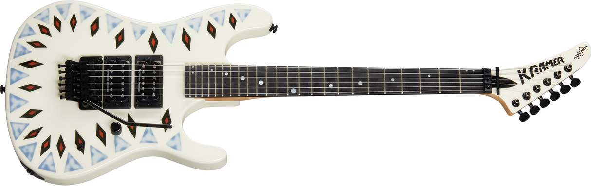 Kramer Guitars NightSwan elektrisk gitar ( Vintage White Aztec Graphic )
