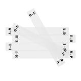 Akryldelere for Vinylplater (6 stk.) (A-Z)