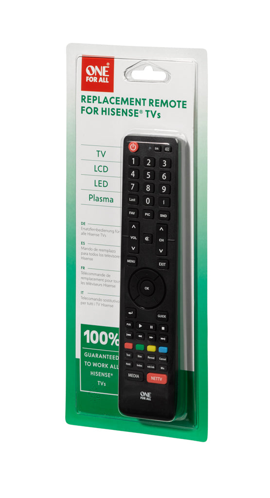 Universalfjernkontroll for Hisense
