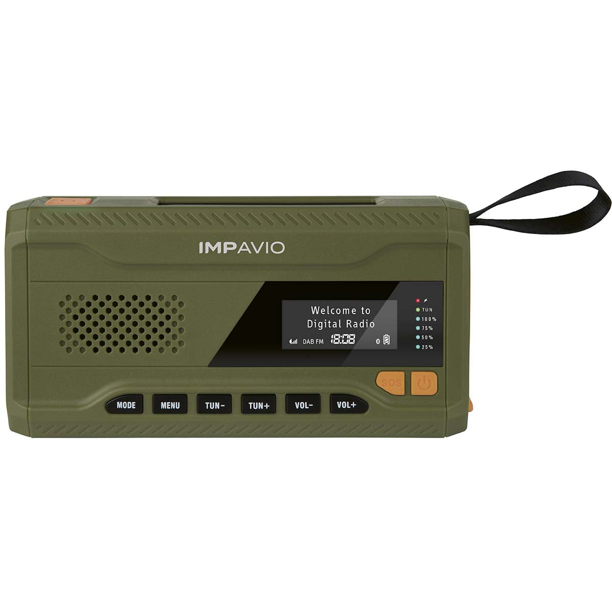 DAB1 Robust utendørsradio med DAB+/FM
