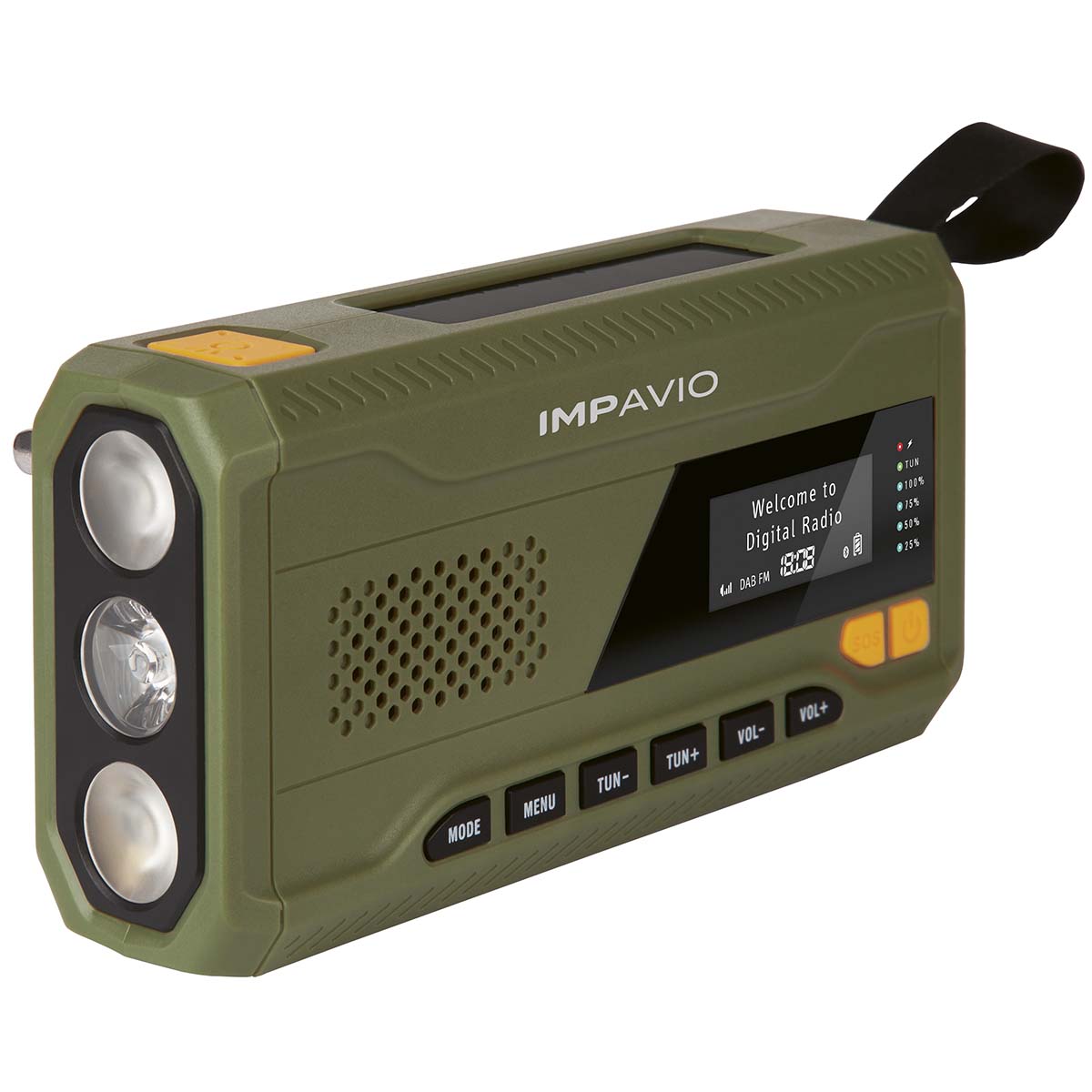 DAB1 Robust utendørsradio med DAB+/FM