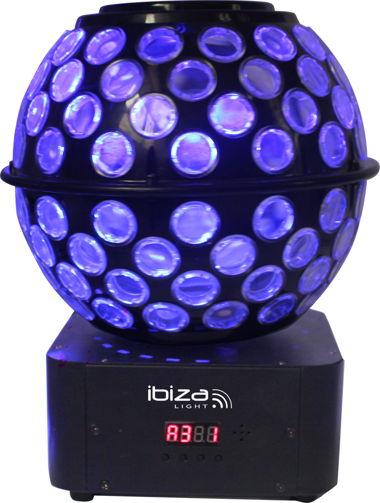 Ibiza LED Disco Ball RGBW
