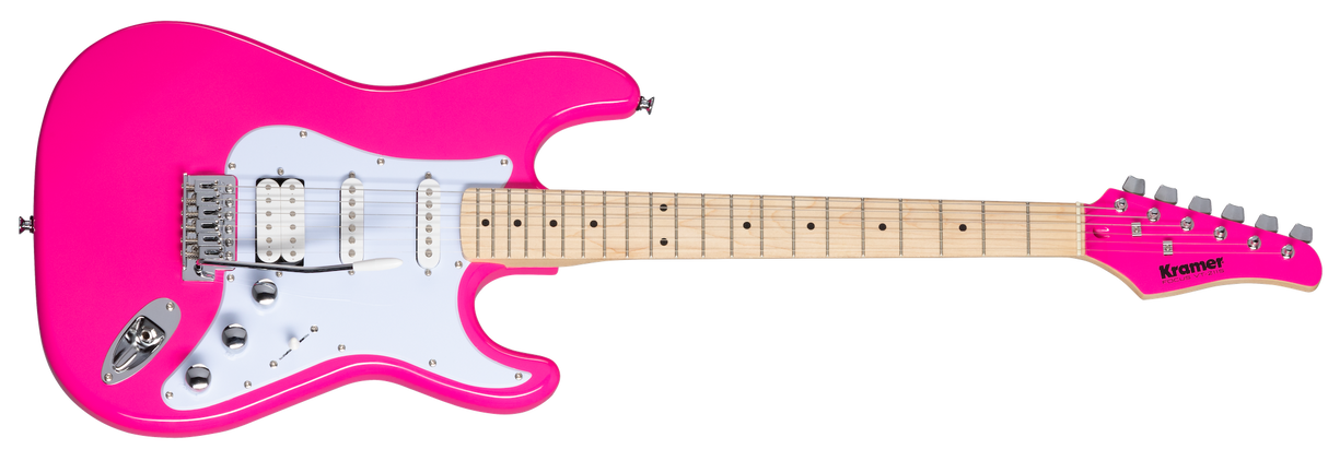 Kramer Focus VT-211S elektrisk gitar (varm rosa)