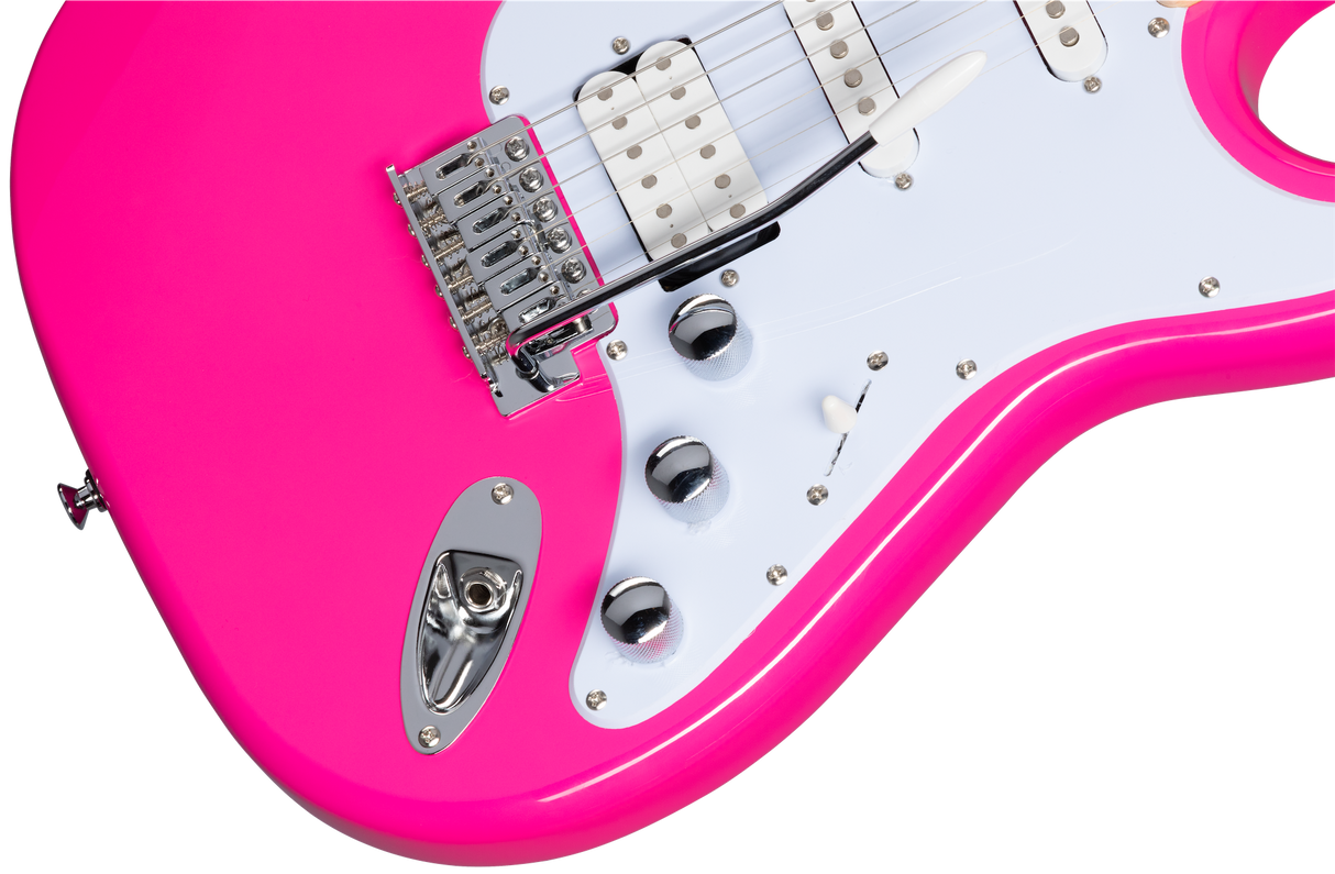 Kramer Focus VT-211S elektrisk gitar (varm rosa)