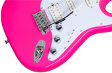 Kramer Focus VT-211S elektrisk gitar (varm rosa)