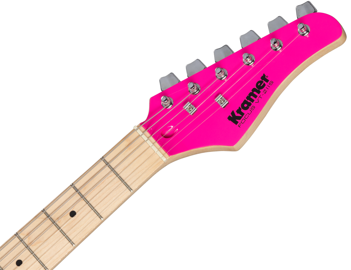 Kramer Focus VT-211S elektrisk gitar (varm rosa)