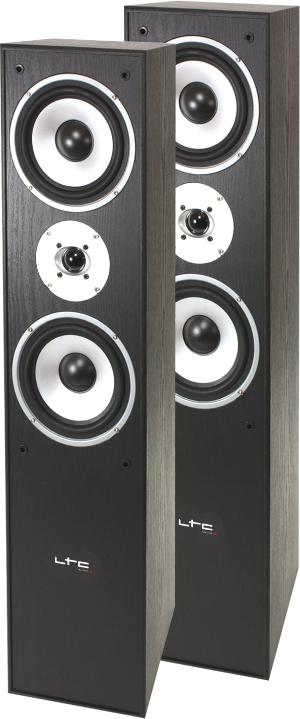 HiFi-gulvhøyttalersett (svart, 350W)