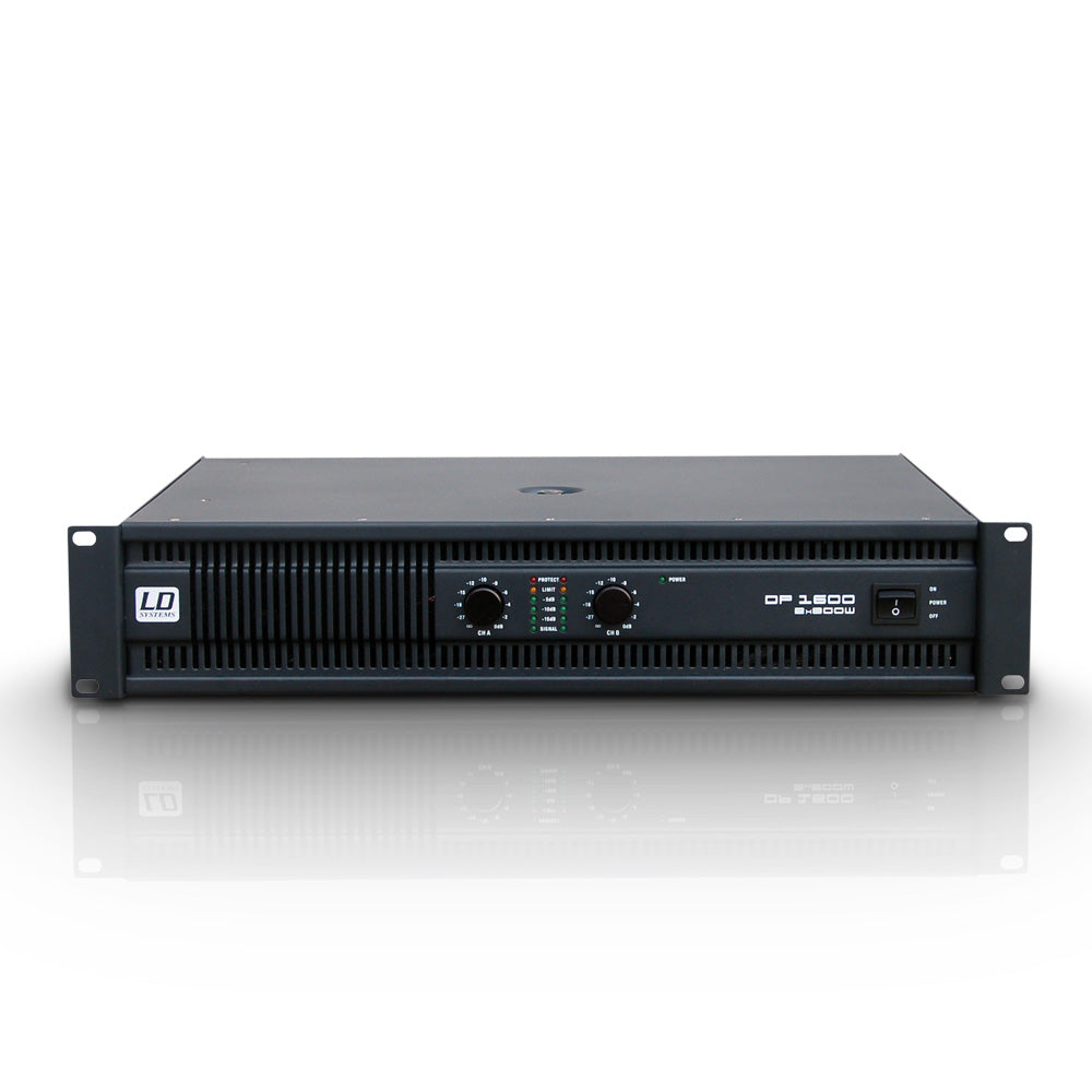 LD Systems DEEP2 1600 effektforsterker (2x450W, 8 Ohm)
