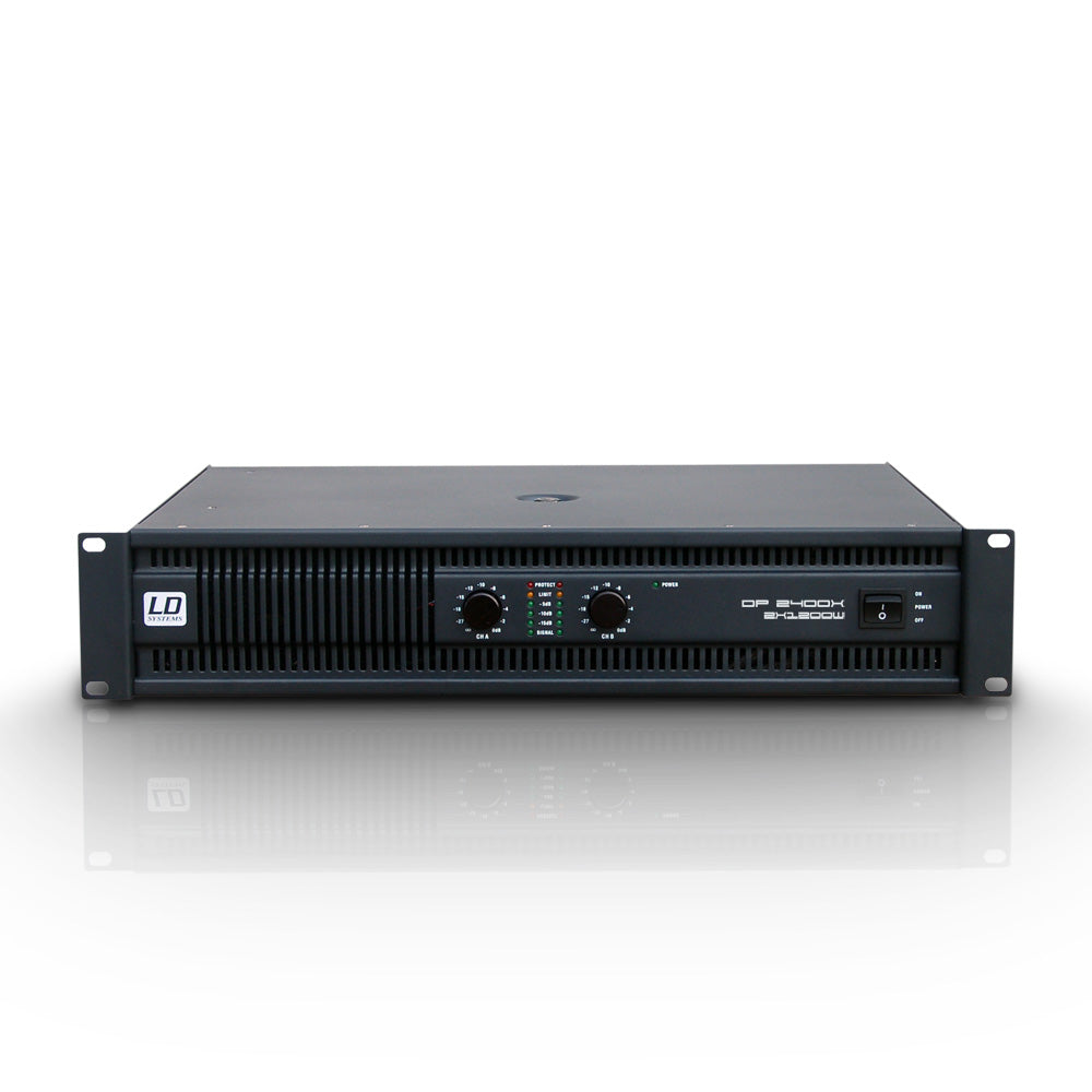 LD Systems DEEP2 2400 X effektforsterker (2x600W, 8 Ohm)