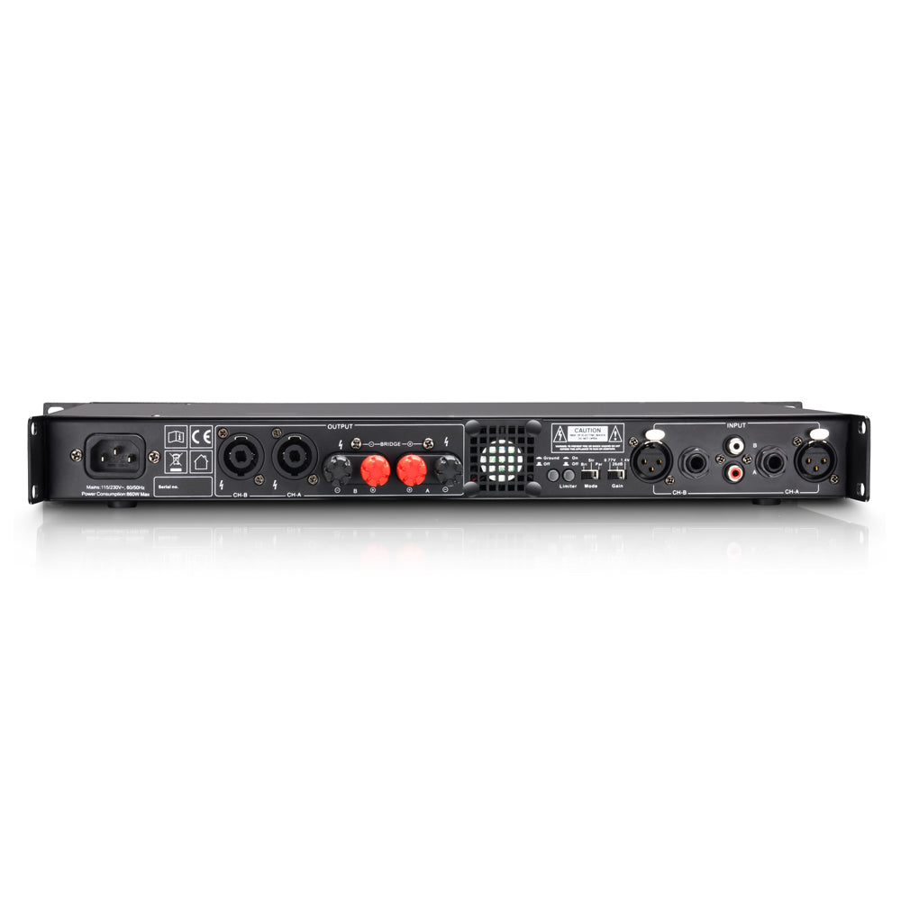 LD Systems XS 700 effektforsterker (2x200W, 8 Ohm)