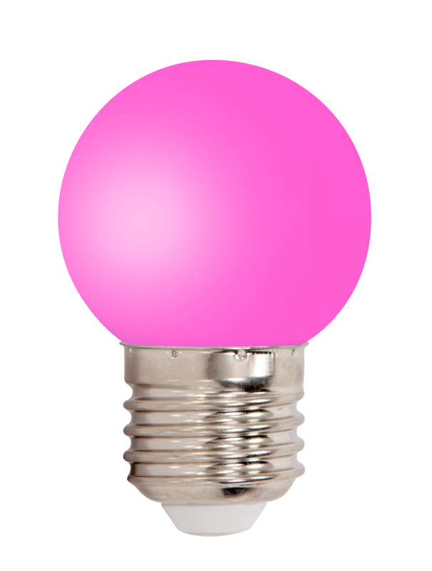 Fargede LED-pærer (6 stk)