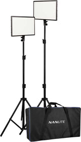 Nanlite LumiPad 25 LED 2 Light kit x2 med stativ og veske