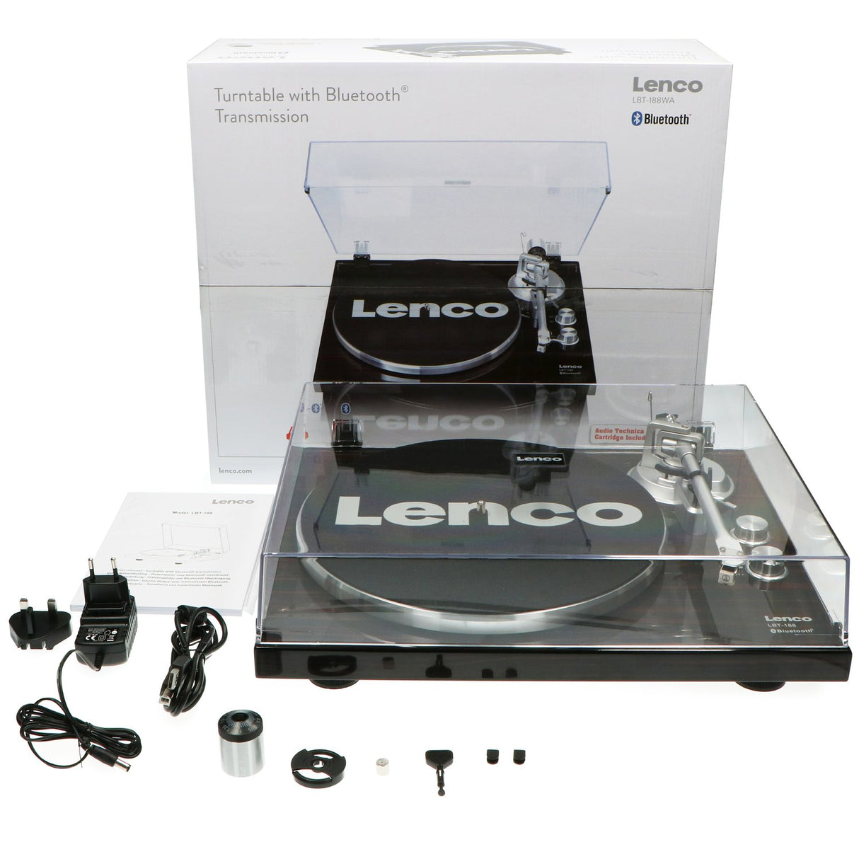 Lenco LBT-188 Bluetooth platespiller (valnøtt)