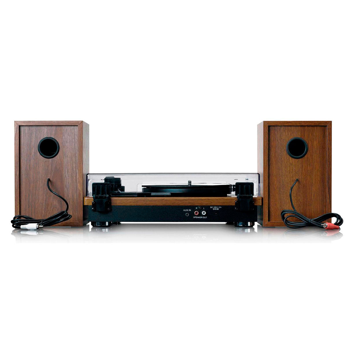 Lenco LS-100 platespiller med høyttalere (teak)