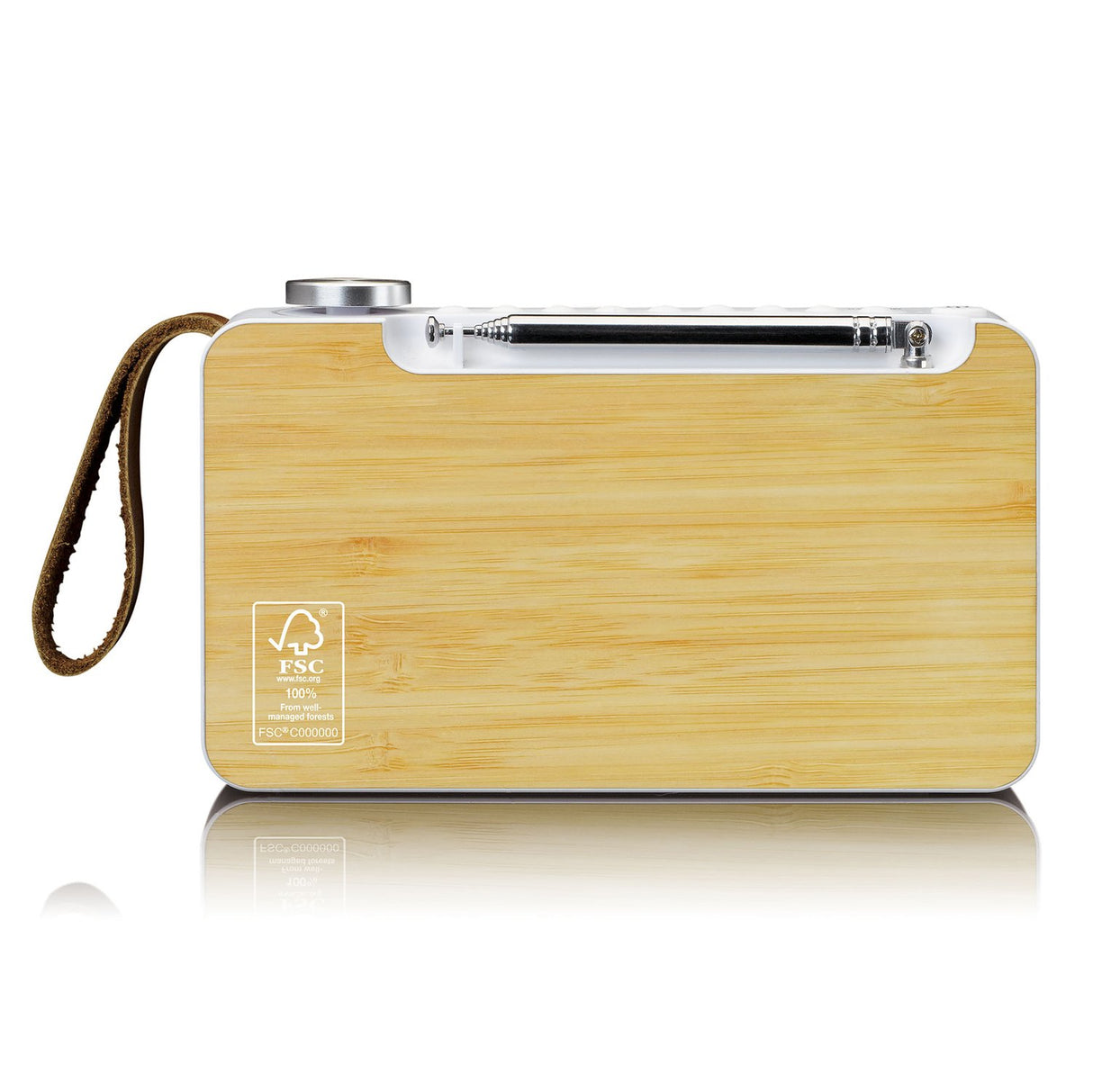 Lenco PDR-040 DAB+ Radio (bambus/hvit)
