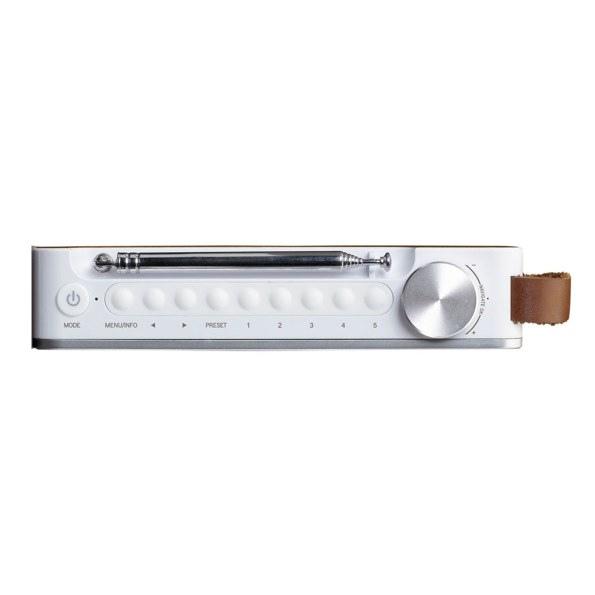 Lenco PDR-040 DAB+ Radio (bambus/hvit)