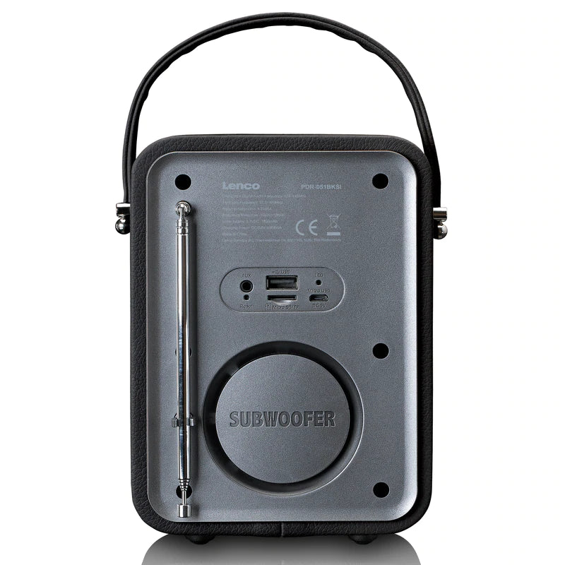 Lenco PDR-051 DAB+ Radio (svart/sølv)