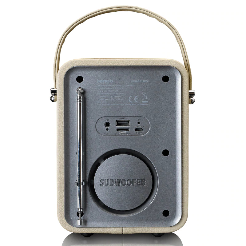 Lenco PDR-051 DAB+ Radio (taupe/sølv)