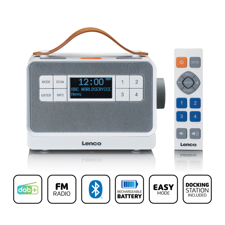 Lenco PDR-065 DAB+ Radio (hvit)
