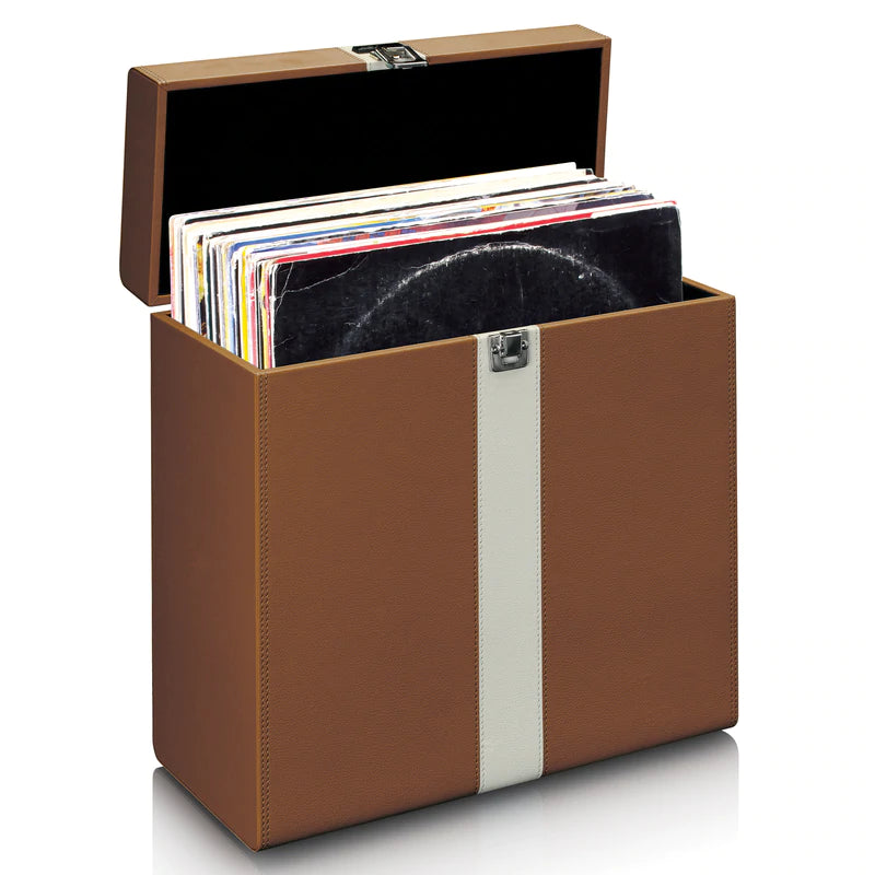 Lenco TTA-301BNWH Veske for 12" vinyl (brun)