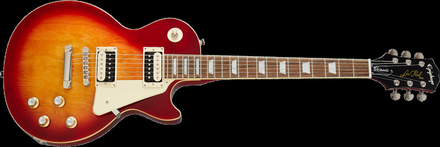 Epiphone Les Paul Classic el-gitar startpakke (Heritage Cherry Sunburst)