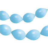 Linkballonger til Garland 8 stk. (Matt pulverblå, 33 cm)