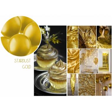 Linkballonger til Garland 8 stk. (Stardust Gold Metallic , 33 cm)