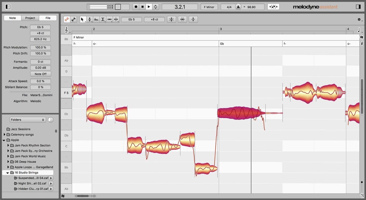Celemony Melodyne 5 Upgrade - Essential for Assistant 5 (Last ned)