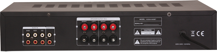 Madison HI-FI stereoforsterker (svart, 2x100W)