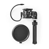 Mikrofonbordstativ med Shockmount