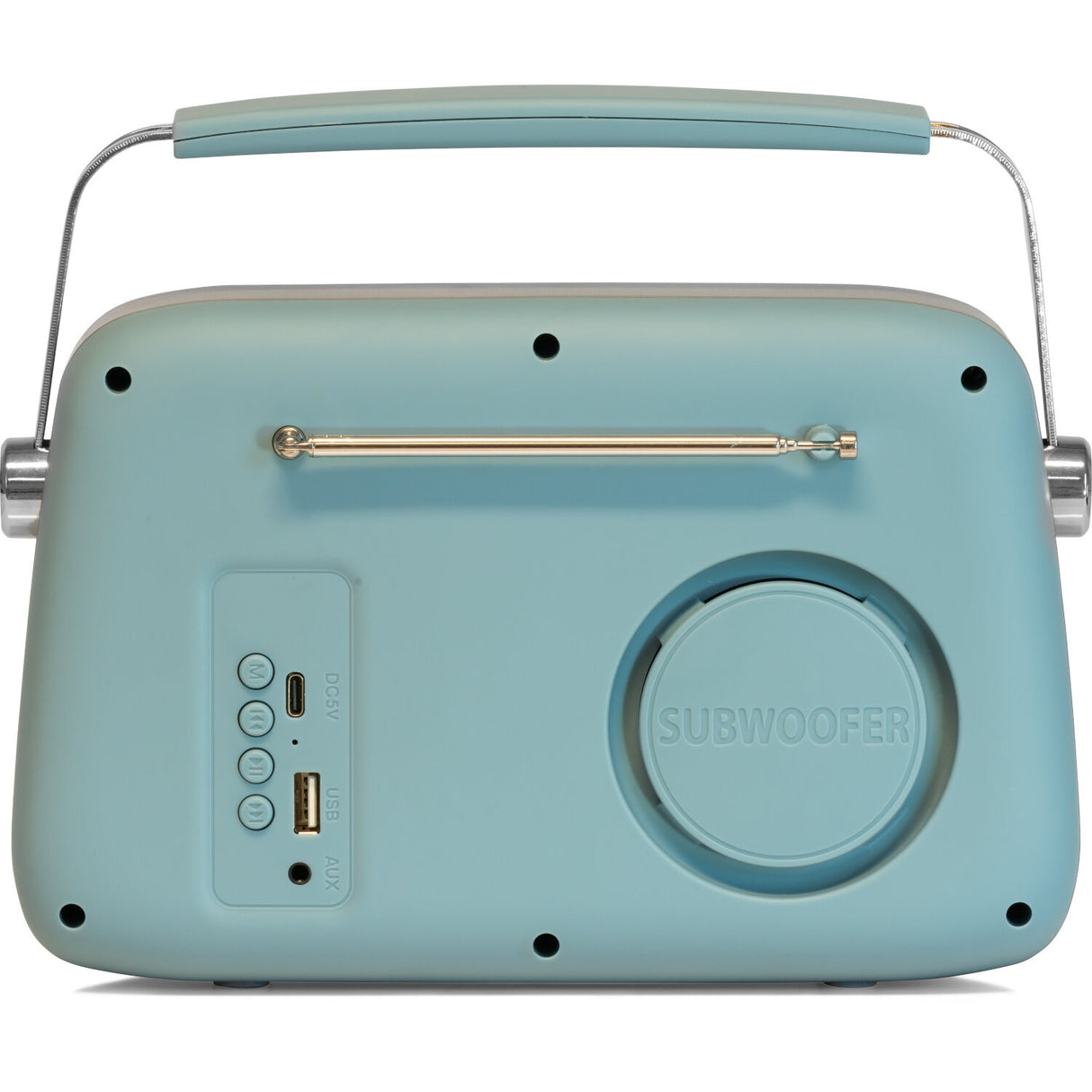 Madison Retro Radio med Bluetooth og FM (matt blå)