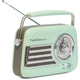 Madison Retro Radio med Bluetooth og FM (Matte Mint)