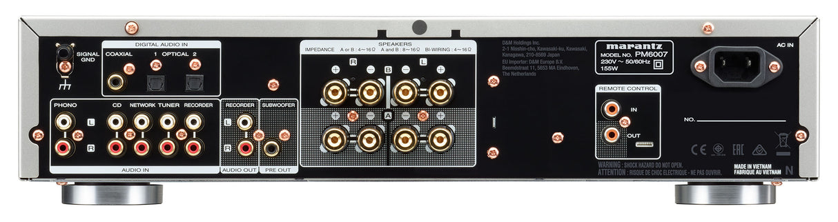 Marantz PM6007 HI-FI-forsterker (sølv, 2x45W)
