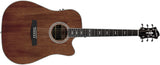 Hagstrom Mora Dreadnaught CE Western gitar (mahogni)