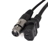 Perfex IEC & XLR multikabel (DMX, 5m)