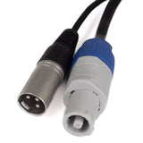 Perfex Powercon & XLR multikabel (DMX, 5m)