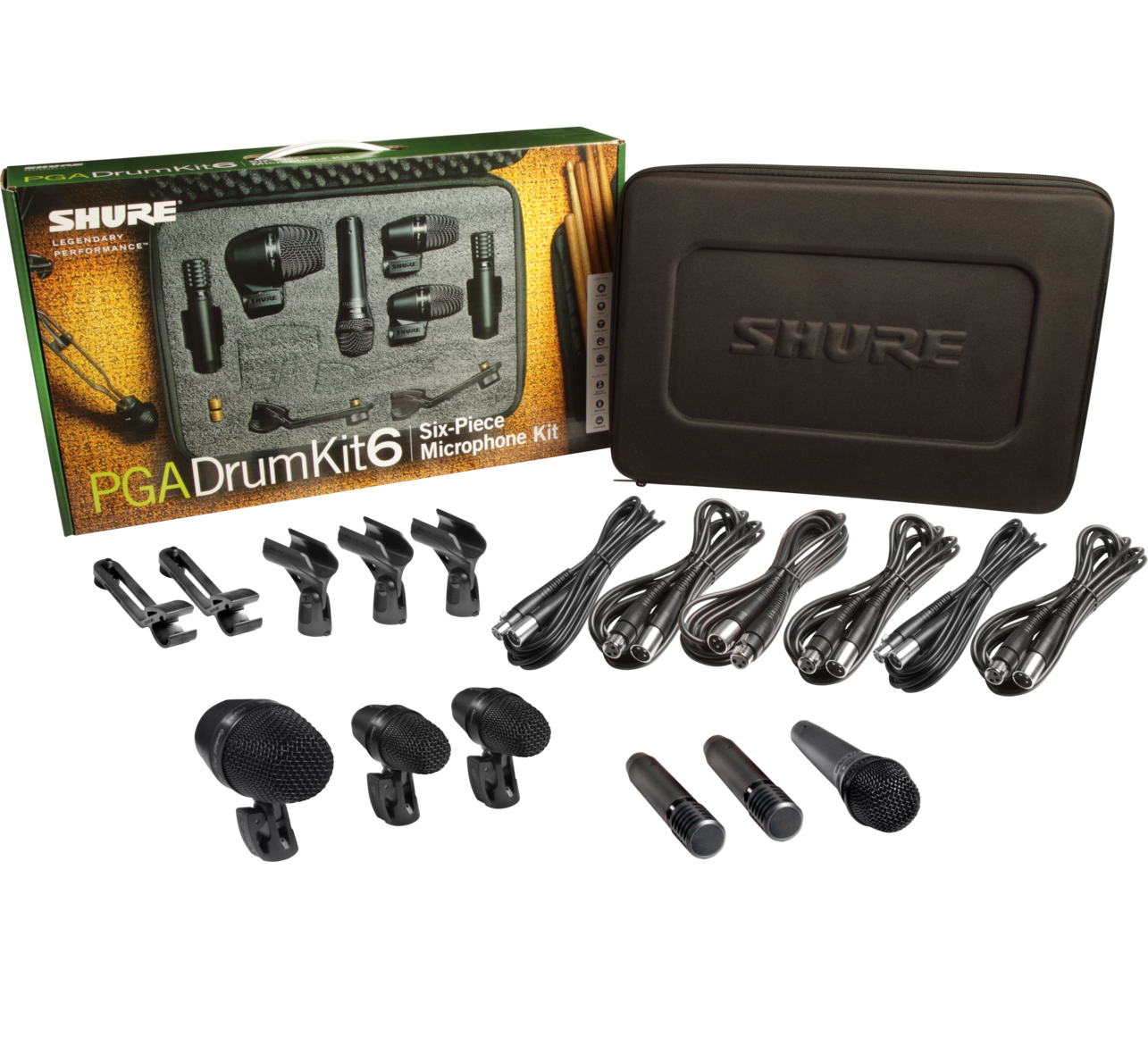 Shure PGA Drumkit 6 trommemikrofonpakke