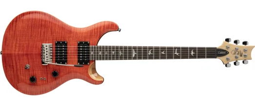 PRS SE Custom 24 elektrisk gitar (blod oransje)