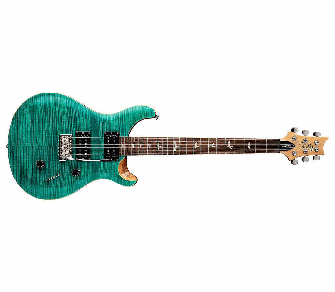 PRS SE Custom 24 elektrisk gitar (turkis)
