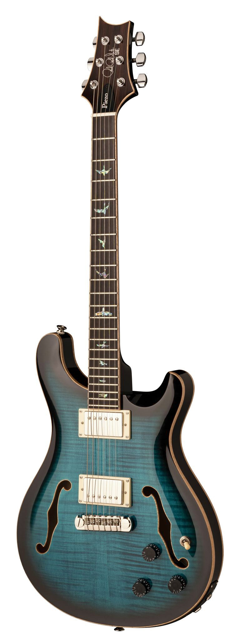 PRS SE Hollowbody II Piezo elektrisk gitar ( Blue Burst )