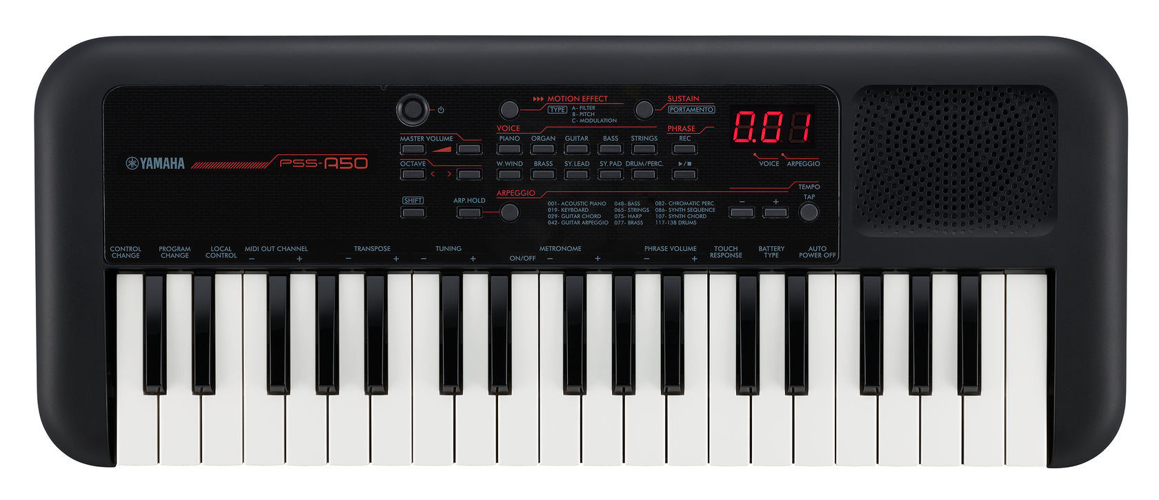 Yamaha PSS-A50 Keyboard (svart)